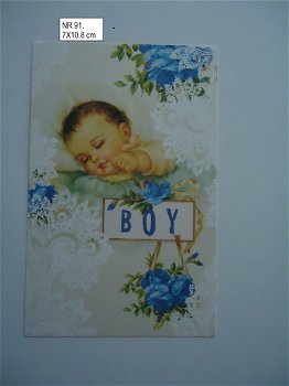 vintage kaartjes serie 6) baby jongen - 2