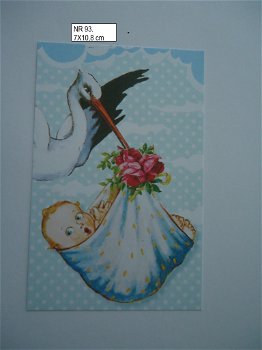 vintage kaartjes serie 6) baby jongen - 3