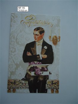 vintage kaartjes serie 7) huwelijk - 2