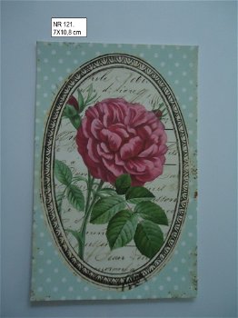 vintage kaartjes serie 9) bloemen - 1