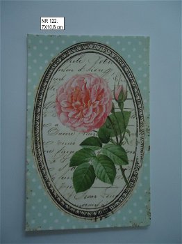 vintage kaartjes serie 9) bloemen - 2