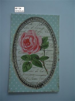 vintage kaartjes serie 9) bloemen - 3