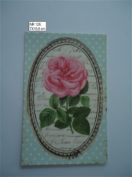 vintage kaartjes serie 9) bloemen - 5
