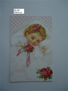 vintage kaartjes serie 10) baby meisje