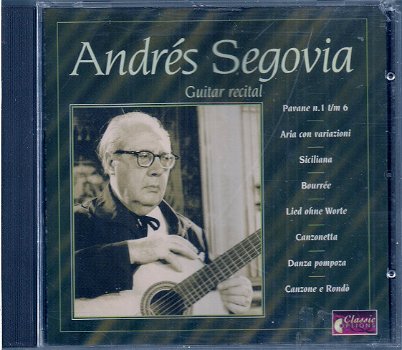 CD - Andrés Segovia - Guitar Recital - 0