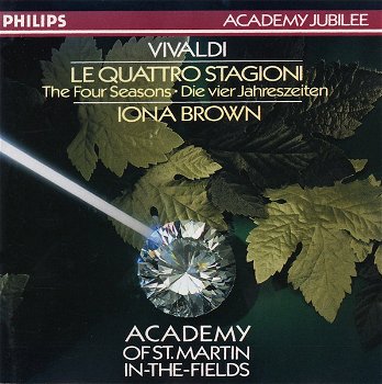 CD - VIVALDI - Le Quattro Stagione - Iona Brown/Carmel Kaine, viool - 0