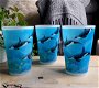 3 stuks kunststof bekers met afbeelding van orca's, orka's - 0 - Thumbnail