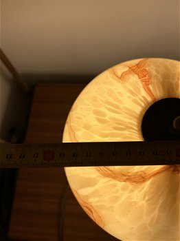 art deco tafellamp mushroom klein model 35 cm hoog✅ - 7