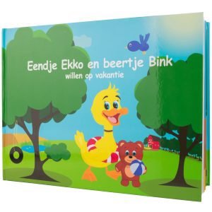 Prentenboek eendje Ekko en beertje Bink willen op vakantie - 0
