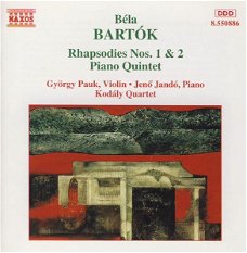 Kodály Quartet - Béla Bartók, György Pauk, Jenő Jandó – Rhapsodies Nos. 1 & 2