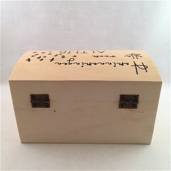 tekstbord / houten doosje om te rouwen/herinneren adv 1 - 5