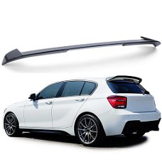 Dakrandspoiler BMW 1 serie F20 F21 hoogglans zwart '11-'15. Nieuw. Gratis bezorgd binnen Nederland!