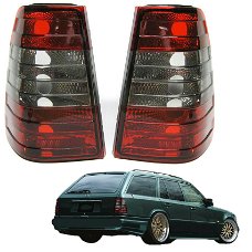 Achterlichtglazen smoke voor Mercedes Benz W124 T124 Kombi. Nieuw!