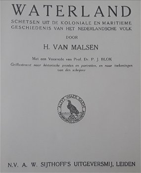 Waterland - Schetsen uit de koloniale en maritieme geschiedenis van het Nederlandsche volk - 1