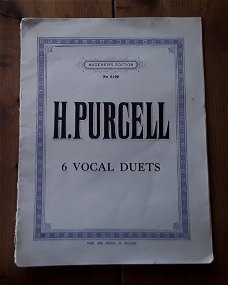 Oud bladmuziek: h. Purcell - 6 vocal duets (augener s edition no. 4129)