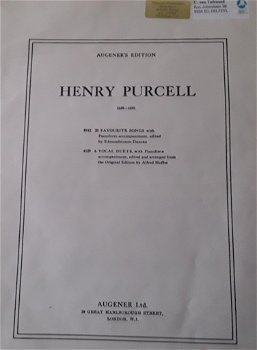 Oud bladmuziek: h. Purcell - 6 vocal duets (augener s edition no. 4129) - 2