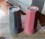 2x latte macchiato bekers / mokken (grijs en oud-roze) nieuw - 1 - Thumbnail