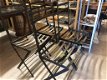 Frans Brocante Smeedijzeren Bistrostoelen per set of alle 4. - 0 - Thumbnail