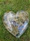 Prachtig groot epoxy hart met bloemen , hart met lichtje - 0 - Thumbnail