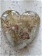 Prachtig groot epoxy hart met bloemen , hart met lichtje - 2 - Thumbnail