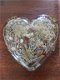 Prachtig groot epoxy hart met bloemen , hart met lichtje - 3 - Thumbnail