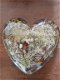 Prachtig groot epoxy hart met bloemen , hart met lichtje - 5 - Thumbnail