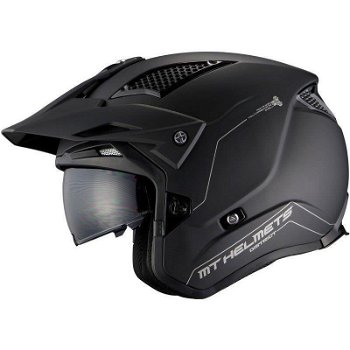 MT Streetfighter S DISTRICT Helm - GLANS Zwart - Maat M NIEUW - 2