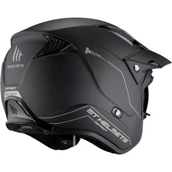 MT Streetfighter S DISTRICT Helm - GLANS Zwart - Maat M NIEUW - 3