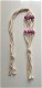Geknoopte plantenhanger van macrame touw met kralen: lichtpaars/lila - 1 - Thumbnail