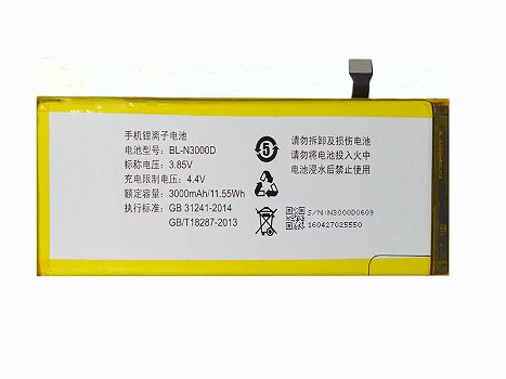 New Battery Smartphone Batteries GIONEE 3.85V 3000mAh/11.55WH - 0