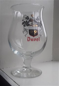 Vintage glas van Duvel met wapenschild / Duvelglas - 0
