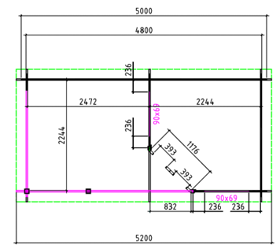 Tuinhuis-Blokhut 2556 Z Plus: 500 x 250 x 245cm - 3