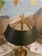 Prachtige oude BOUILLOTTE-lamp in BRONS / MESSING, 3 takken, in TBE - 1 - Thumbnail