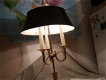 Prachtige oude BOUILLOTTE-lamp in BRONS / MESSING, 3 takken, in TBE - 4 - Thumbnail