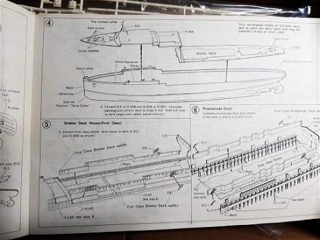 R M S Lusitania 1:350 bouwdoos van Entex - 1