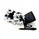 Solar LED sfeerverlichting melkglas bolletjes + USB - 4 - Thumbnail