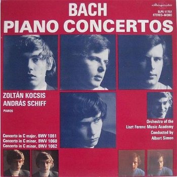 LP - BACH - piano concertos Zoltan Kocsis, Andras Schiff - SLPX 11751 - 0