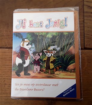 Verjaardagskaart met dvd van bamboo bears (de javaanse tijger) erbij in (nieuw) + envelop - 0