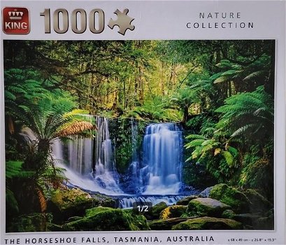 King Puzzel - The Horseshoe Falls 1000 stukjes - Waterval - 0