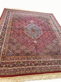 Perzisch tapijt handgeknoopt Bidjar Oosters vloerkleed wol vintage klassiek 300x250 cm, - - 3