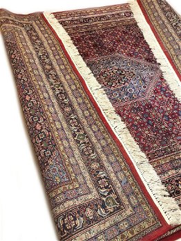 Perzisch tapijt handgeknoopt Bidjar Oosters vloerkleed wol vintage klassiek 300x250 cm, - - 4