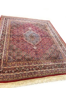 Perzisch tapijt handgeknoopt Bidjar Oosters vloerkleed wol vintage klassiek 300x250 cm, - - 7