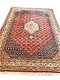 Handgeknoopt Perzisch tapijt Bidjar Oosters vloerkleed klassiek - wol -300x200 cm - rood, blauw - 0 - Thumbnail