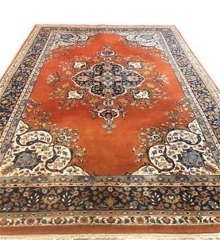 Perzisch tapijt handgeknoopt Tabriz Oosters vloerkleed wol vintage klassiek 300x200 cm - 3