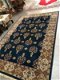Perzisch tapijt handgeknoopt Ghom Oosters vloerkleed vintage wol / zijde - 287x190 cm - blauw - 7 - Thumbnail