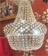 Kristallen kroonluchter / zakkroonluchter / hanglamp - zilver - 1 - Thumbnail