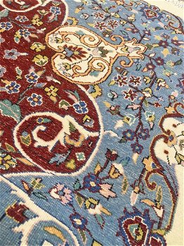 Groot Perzisch tapijt handgeknoopt Kirman Lawar Oosters vloerkleed XL klassiek 340x250 cm - 5