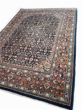 Perzisch tapijt handgeknoopt Herati Oosters vloerkleed wol 240x170 - oranje met groen - 0