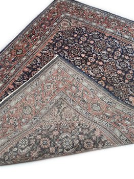 Perzisch tapijt handgeknoopt Herati Oosters vloerkleed wol 240x170 - oranje met groen - 5