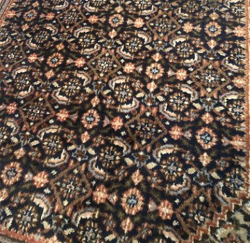 Perzisch tapijt handgeknoopt Herati Oosters vloerkleed wol 240x170 - oranje met groen - 6